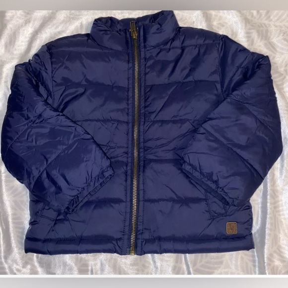Janie & Jack Navy Puffer Coat Jacket Sz 2T - Picture 1 of 4